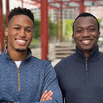 Chukwunenye (Nenye) Anagbogu ’18 and Colin Webb ’18 