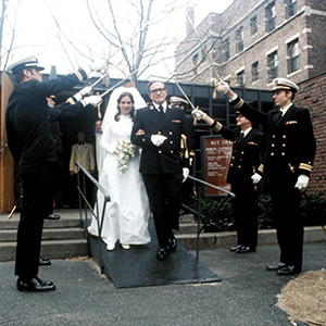 A photo of Brenda Raby Wales and Carl Wales at their wedding 