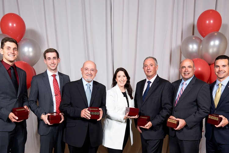 Elizabeth Petheo center receiving the Margaret L. A. MacVicar ’65, ScD ’67 Award